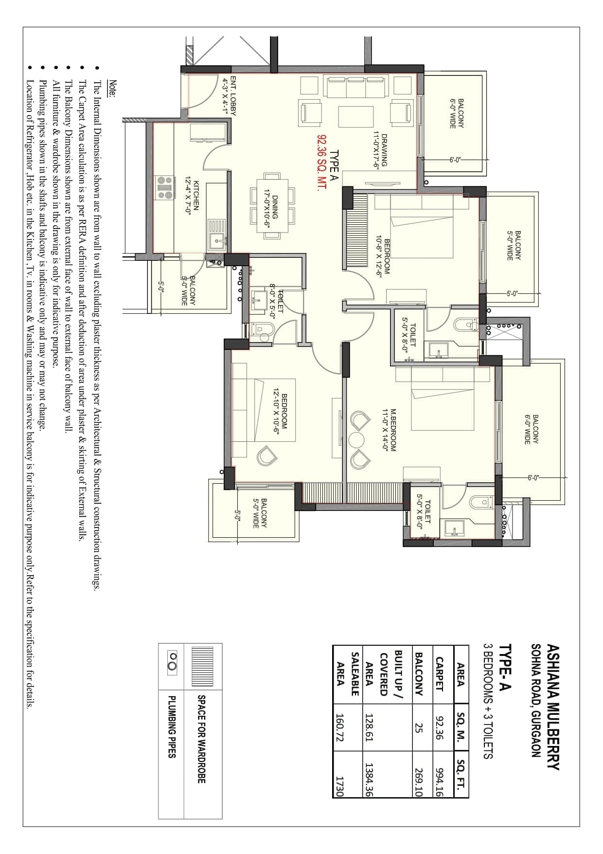 Blurred Floor Plan Layout